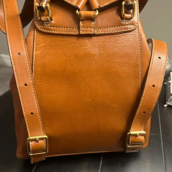 Gucci Bamboo Drawstring Leather Backpack GORGEOUS!!! - Picture 9 of 15